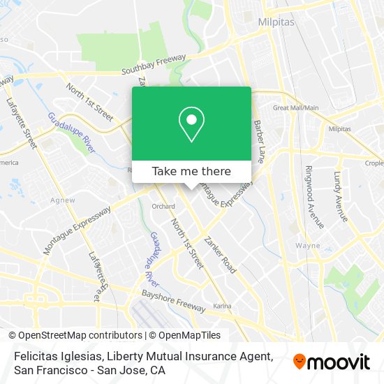 Felicitas Iglesias, Liberty Mutual Insurance Agent map