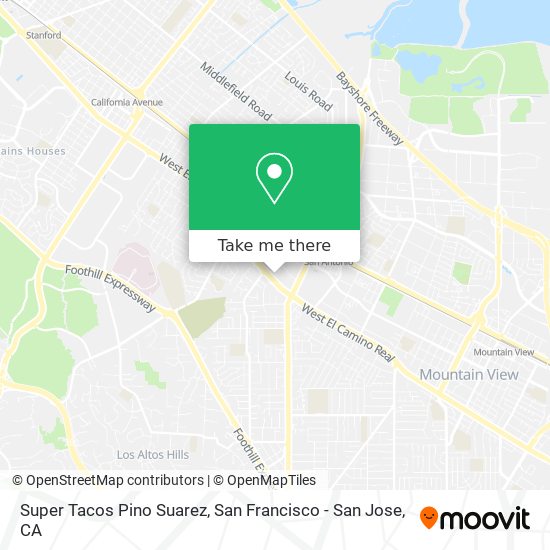 Super Tacos Pino Suarez map