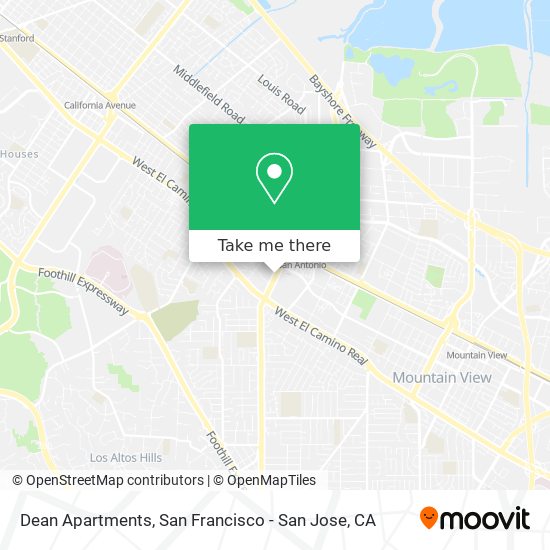 Dean Apartments map