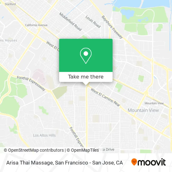 Arisa Thai Massage map