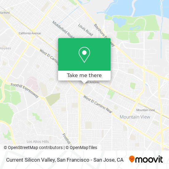 Current Silicon Valley map