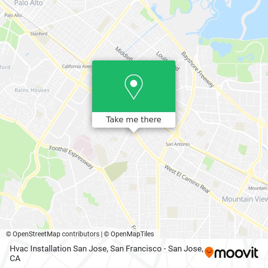 Mapa de Hvac Installation San Jose