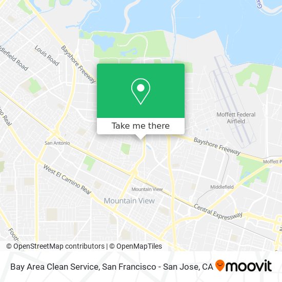 Mapa de Bay Area Clean Service