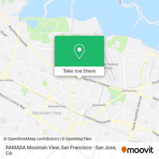 RAMADA Mountain View map