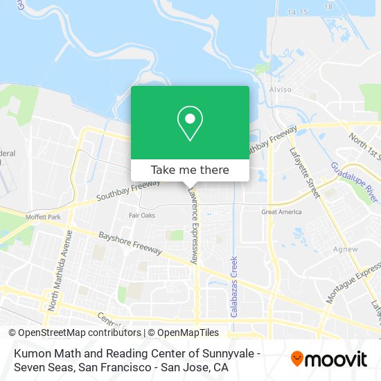 Kumon Math and Reading Center of Sunnyvale - Seven Seas map