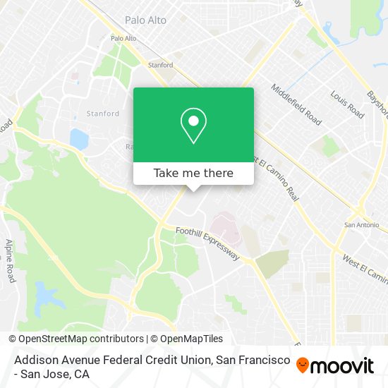 Mapa de Addison Avenue Federal Credit Union