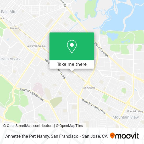 Annette the Pet Nanny map