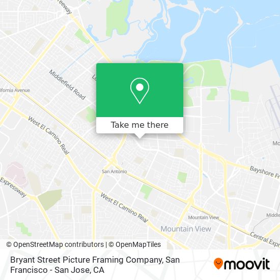Bryant Street Picture Framing Company map
