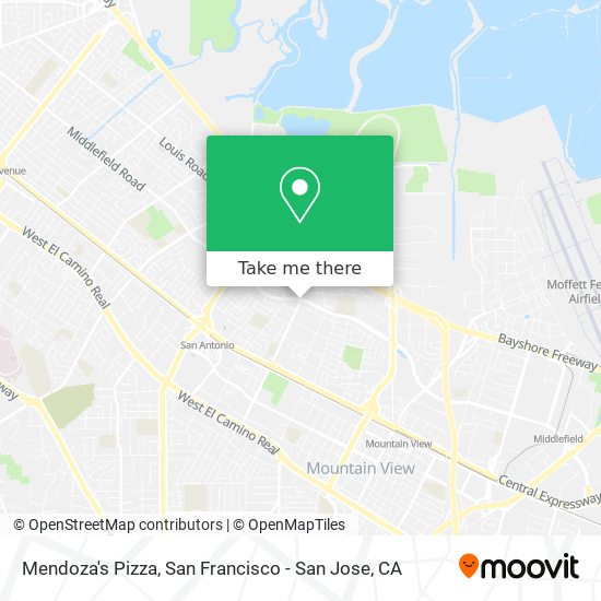 Mendoza's Pizza map