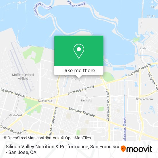 Silicon Valley Nutrition & Performance map