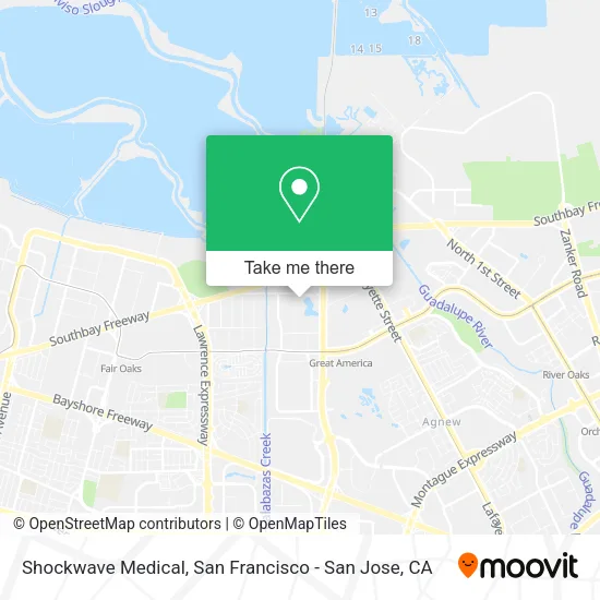 Mapa de Shockwave Medical