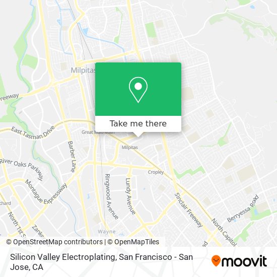 Silicon Valley Electroplating map