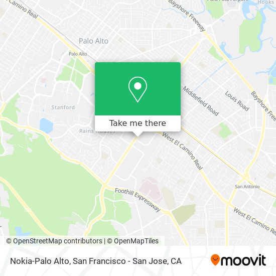 Mapa de Nokia-Palo Alto