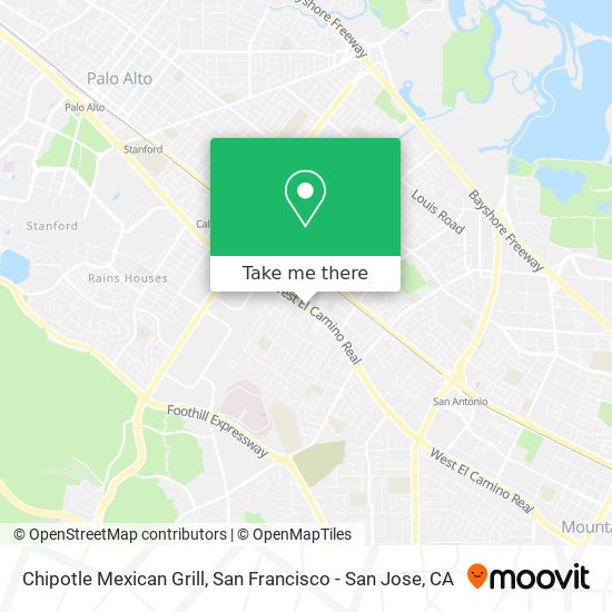Mapa de Chipotle Mexican Grill