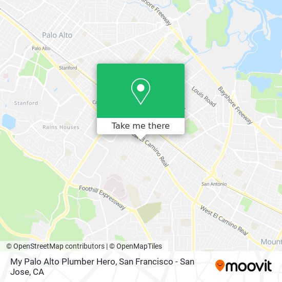 My Palo Alto Plumber Hero map