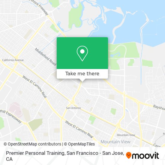 Mapa de Premier Personal Training