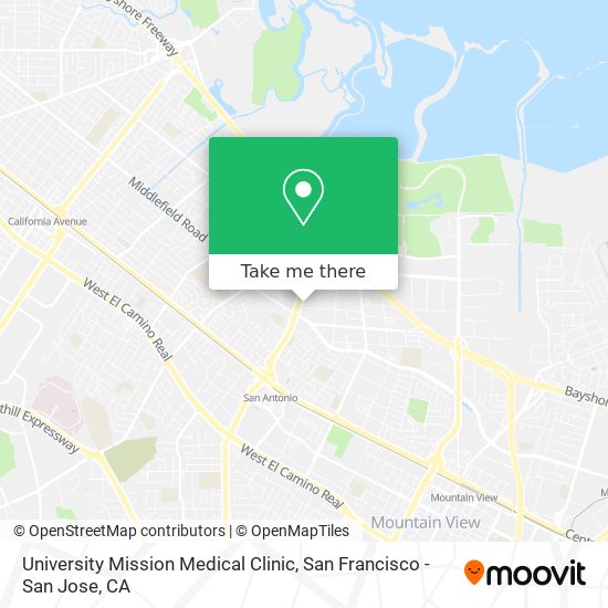 Mapa de University Mission Medical Clinic