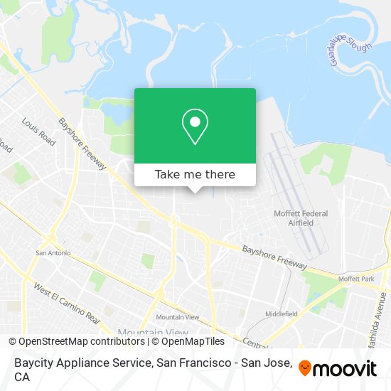 Mapa de Baycity Appliance Service