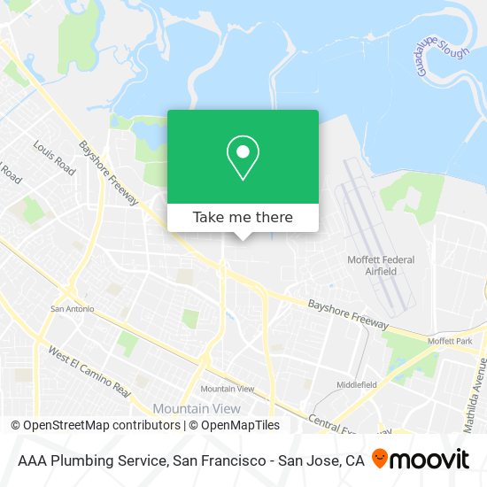 Mapa de AAA Plumbing Service