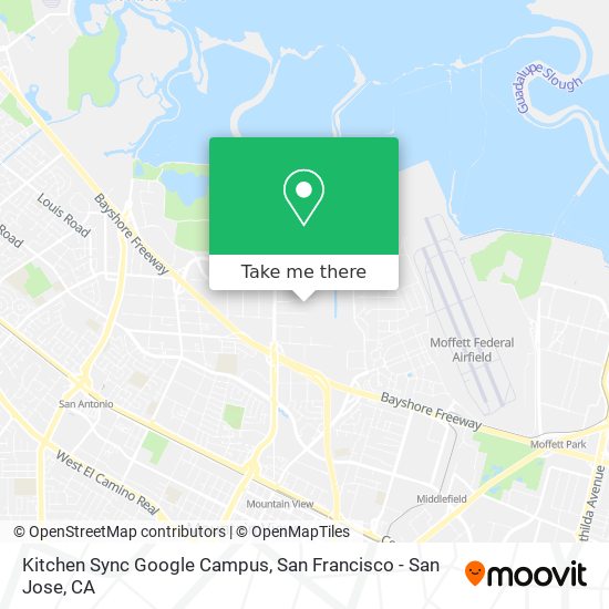 Mapa de Kitchen Sync Google Campus