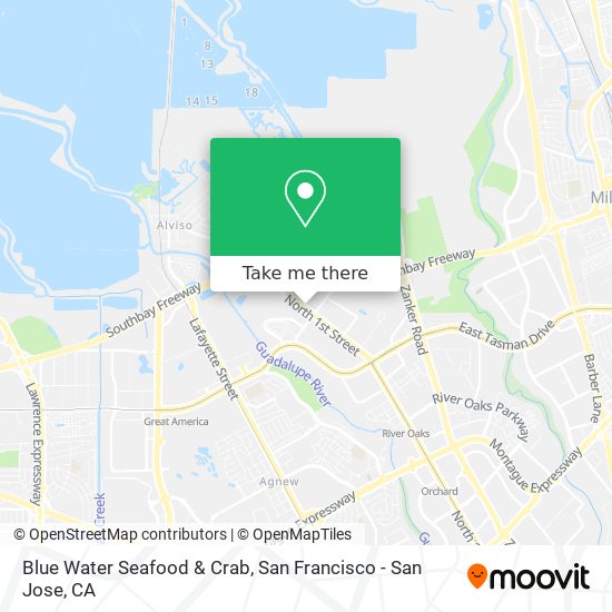 Blue Water Seafood & Crab map