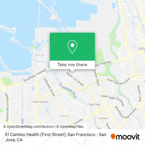 Mapa de El Camino Health (First Street)