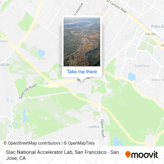 Slac National Accelerator Lab map