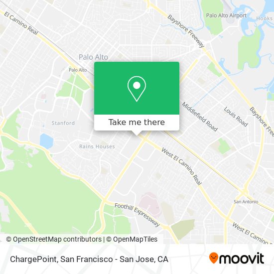 Mapa de ChargePoint