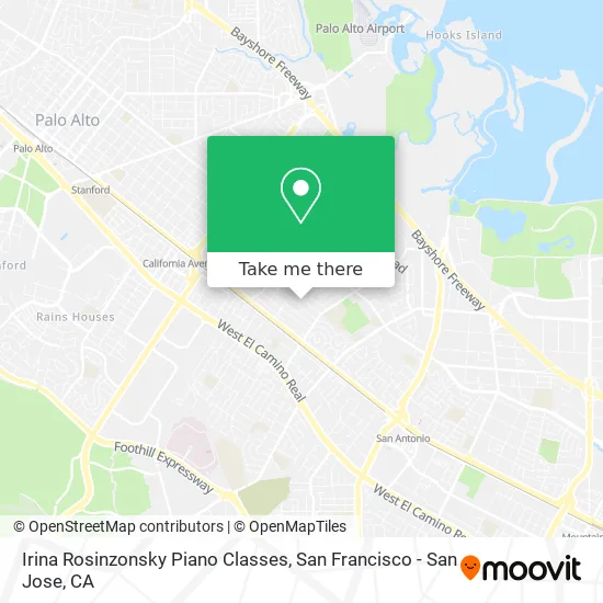 Irina Rosinzonsky Piano Classes map