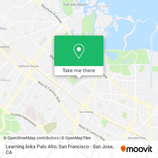Learning links Palo Alto map