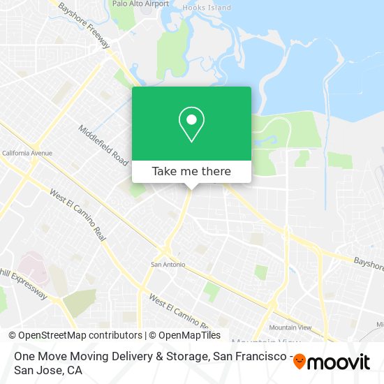 One Move Moving Delivery & Storage map