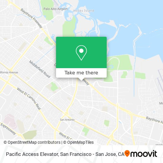 Pacific Access Elevator map