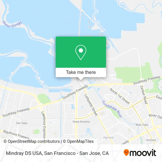 Mapa de Mindray DS USA