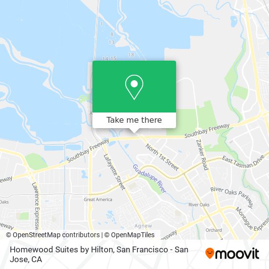 Mapa de Homewood Suites by Hilton