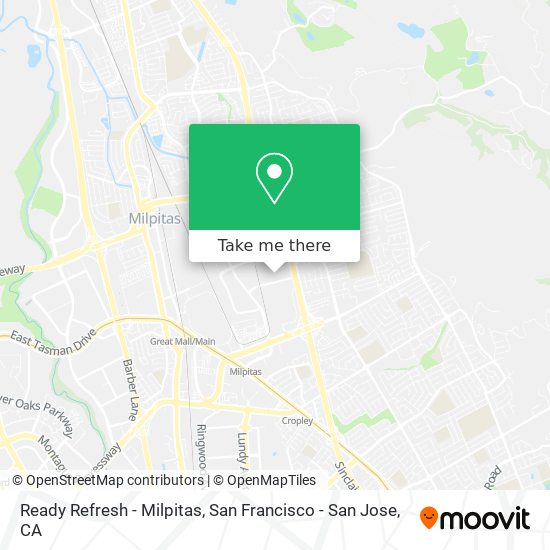 Mapa de Ready Refresh - Milpitas