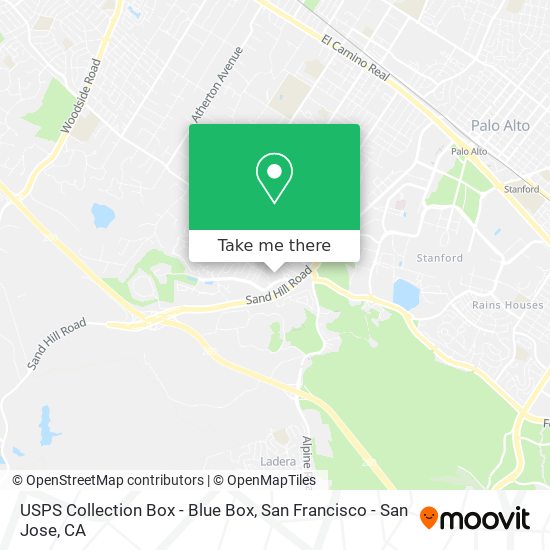 USPS Collection Box - Blue Box map