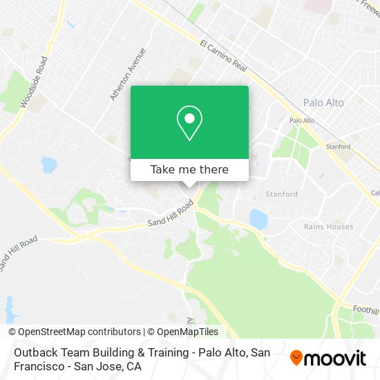 Outback Team Building & Training - Palo Alto map