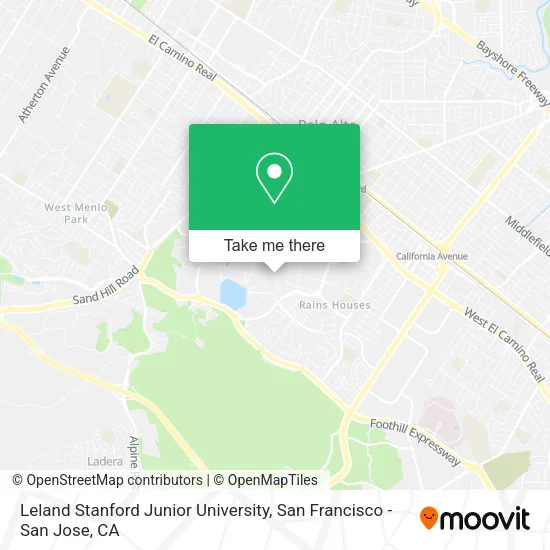 Leland Stanford Junior University map