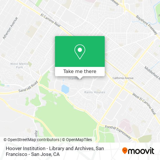 Mapa de Hoover Institution - Library and Archives