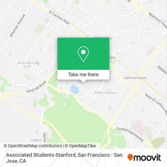 Associated Students-Stanford map