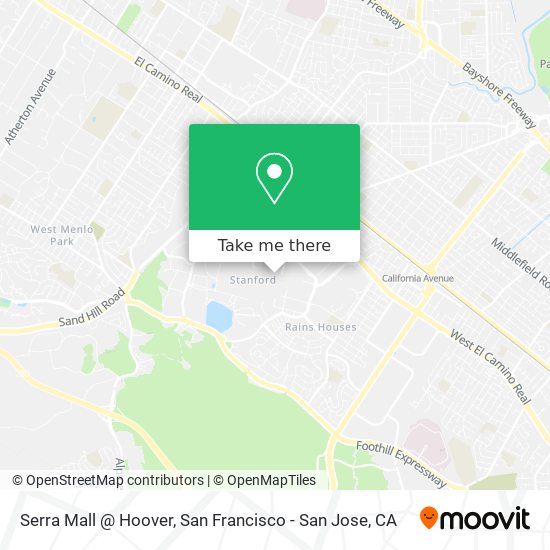 Mapa de Serra Mall @ Hoover
