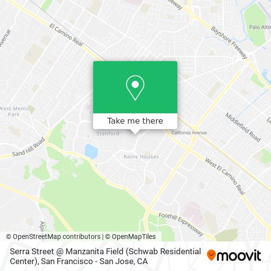 Mapa de Serra Street @ Manzanita Field (Schwab Residential Center)