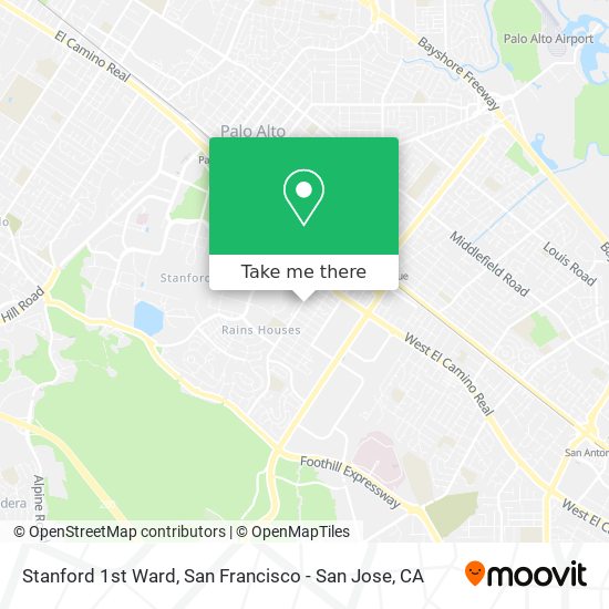 Mapa de Stanford 1st Ward