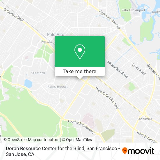 Doran Resource Center for the Blind map