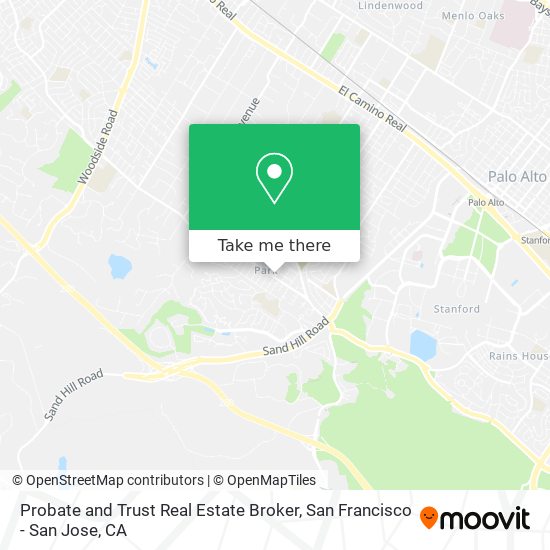 Probate and Trust Real Estate Broker map