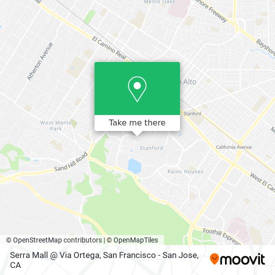 Serra Mall @ Via Ortega map