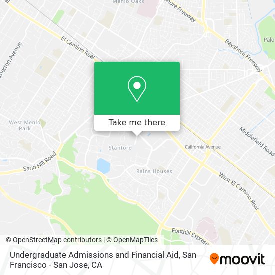 Mapa de Undergraduate Admissions and Financial Aid