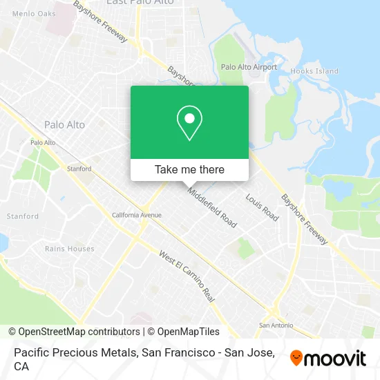 Mapa de Pacific Precious Metals