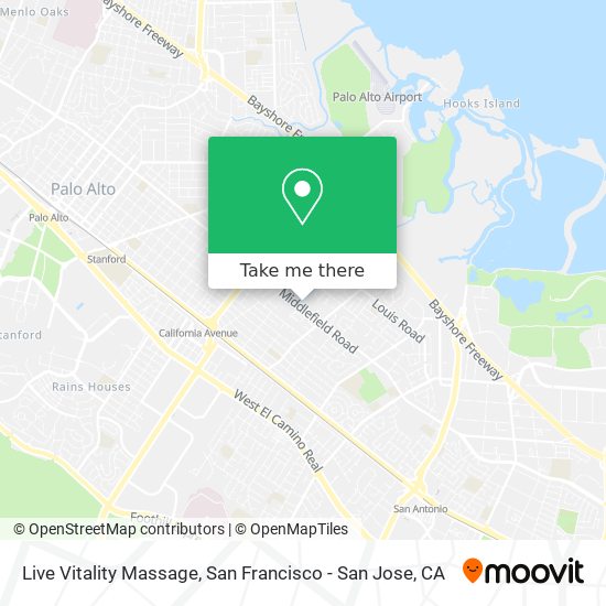 Live Vitality Massage map