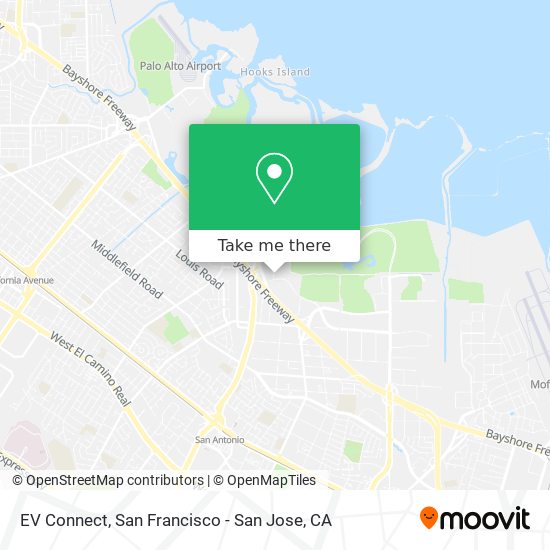 EV Connect map